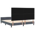 vidaXL Posteľ s pružinovým rámom Tmavo šedá 180 x 200 cm Zamat