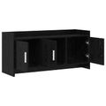 vidaXL TV skrinka 102 x 33 x 47 cm Čierny dub Kompozitné drevo