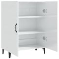 vidaXL Komoda lesklá biela 70x34x90 cm spracované drevo