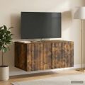 vidaXL Nástenná TV skrinka 59,5 x 41 x 30 cm Dymový dub