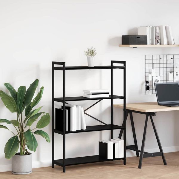 vidaXL Regál na knihy Čierny dub 80 x 30 x 120 cm Kompozitné drevo