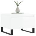 vidaXL Konferenčné stolíky 2 ks lesklé biele 50x46x35 cm cm kom. drevo