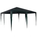 vidaXL Párty stan Zelená 400 x 400 x 266 cm Polyetylén a oceľ