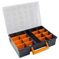 vidaXL Box na súčiastky 2 ks s priehradkami 360x250x85 mm PP