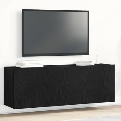 vidaXL TV skrinky 2 ks, čierny dub 120x30x41 cm, umelé drevo
