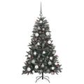 vidaXL Umelý vianočný stromček Zelená 120 cm PVC, plast a oceľ