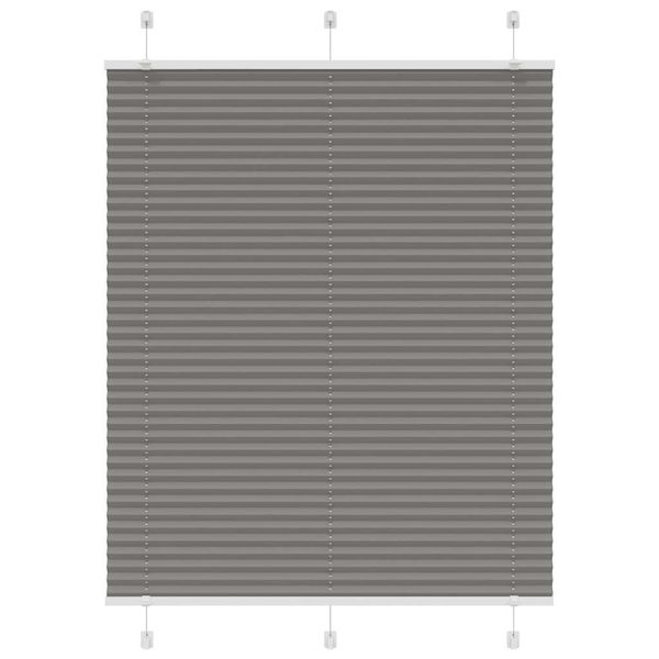 vidaXL plisovaná roleta antracitová 110x150 cm Šírka látky 109,4 cm