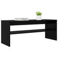 vidaXL TV skrinka 100 x 35 x 40 cm Čierny dub Kompozitné drevo