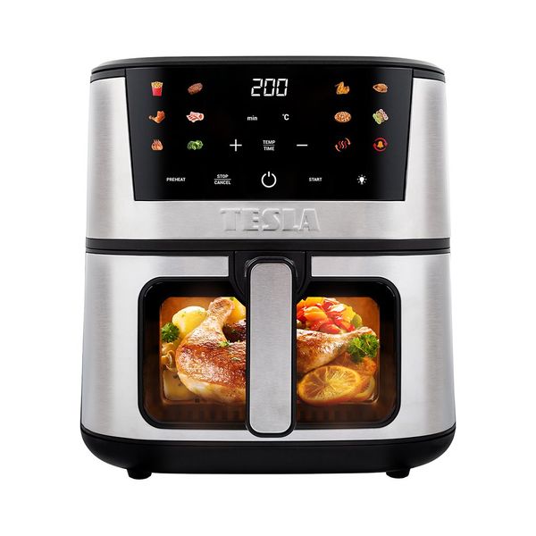 TESLA AirCook Q60 XXL Pro - multifunkčná digitálna fritéza s horúcim vzduchom - s kozmetickou chybou