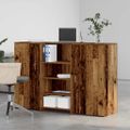 vidaXL Recepčný stôl staré drevo 155x50x103,5 cm kompozitné drevo