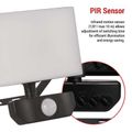 LED reflektor EMOS ZS2922 TAMBO so senzorom pohybu, 20 W, 2000 lm, čierny
