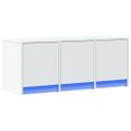 vidaXL TV stolík s LED biely 97x34x40 cm kompozitné drevo