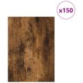vidaXL Dekoračné panely 150 ks Dymový dub 15 x 21 x 0,27 cm