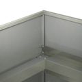vidaXL Záhradný kvetináč Strieborná 360 x 80 x 60 cm