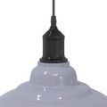 VidaXL Závesná lampa výškovo nastaviteľná E27 lesk šedá Ø 31 cm kov