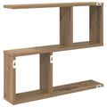 vidaXL Stenná polica Dub artisan 60 x 12 x 50,5 cm Kompozitné drevo