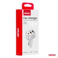 Nabíjačka do auta 2x USB-A + USB-C 32W 12/24V AMiO-03890