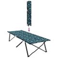 vidaXL Skladacia kempingová posteľ List 2 ks Les 206 x 76 x 74 cm