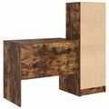 vidaXL Stôl Dymová dub 135,5 x 50 x 127 cm 2 ks
