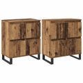 vidaXL Servírovacia skriňa 2 ks Staré drevo 60 x 35 x 70 cm