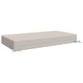 vidaXL Podložka na sedadlo SOEST 100% polyester Biela 120 x 80 x 15 cm