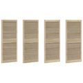 vidaXL Skříňové dvere s dverami 4 ks Prírodná 140,5 x 2,1 x 59,5 cm