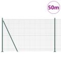 vidaXL Zvarené drôtené pletivo s betónovým základom 50 x 1,4 m Zelená
