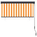 vidaXL Vonkajšia zatemňovacia roleta 140x250 cm biela a oranžová
