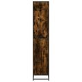 vidaXL Knižnica dymový dub 60x35x170,5 cm kompozitné drevo