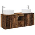 vidaXL Set kabinetov do kúpeľne 3 ks Staré drevo 49,5 x 44,5 x 65,5 cm