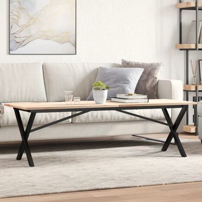 vidaXL Nohy konferenčného stolíka X-rám 140x30x43 cm oceľ