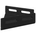 vidaXL Rohový držiak 12 Čierna 138,5 x 50,5 x 16 mm Železo