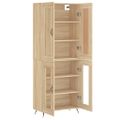 vidaXL Vysoká skrinka dub sonoma 69,5x34x180 cm spracované drevo