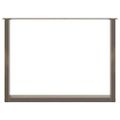 vidaXL Nohy k jedálenskému stolu v tvare U, 2 ks, prírodná oceľ, 100 x (72-73) cm, oceľ
