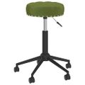 3085572 vidaXL Swivel Massage Stool Light Green Velvet (333050)