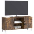 vidaXL TV skrinka Dymový dub 102 x 34,5 x 50 cm Kompozitné drevo