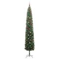 vidaXL Umelý vianočný stromček Zelená 270 cm PVC, oceľ a plast