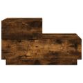 vidaXL Nočný stolík s LED svetlami dymový dub 70x36x40,5 cm