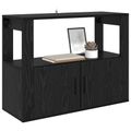 vidaXL Servírovacia skriňa Čierny dub 80 x 30 x 60 cm Kompozitné drevo