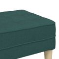 vidaXL lavička s vankúšom Tmavozelená 113 x 57 x 39 cm látka