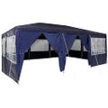 vidaXL Párty stan 600 x 400 x 266 cm Modrá Polyetylén