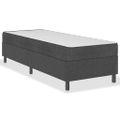vidaXL Rám na boxspring posteľ, sivý, látka 100x200 cm