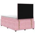 vidaXL Posteľ boxspring s matracom Ružová 120 x 200 cm Zamat