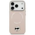 Puzdro Karl Lagerfeld pre iPhone 17 Pro Max 6,9" Choupette Pin MagSafe ružová