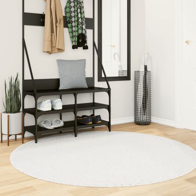 vidaXL Koberec OVIEDO, krátky vlas, krémový Ø 160 cm