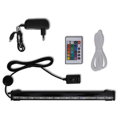 Ponorné akváriové bodové LED svietidlo s bublinami RGB 32 cm