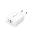 INTENSO W24AA, 2x USB A, Nabíjačka, 12W, biela