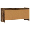 vidaXL TV skrinka 100 x 33 x 47 cm Dymový dub Kompozitné drevo