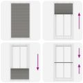 vidaXL plisovaná roleta antracit 105x200 cm Šírka látky 104,4 cm