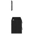 vidaXL Skriňa pod umývadlo Čierny dub 90 x 45 x 1.5 cm